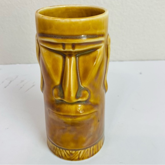 Set Of 4 Chiki Tiki Ceramic Tall Tiki Mugs 6” - Picture 10 of 11